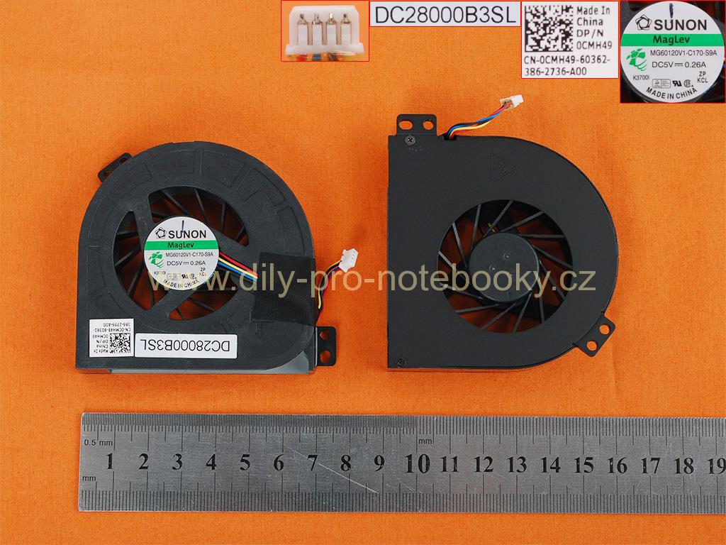 Laptop Cooling Fan for Dell Precision M4600 M4700, GPU