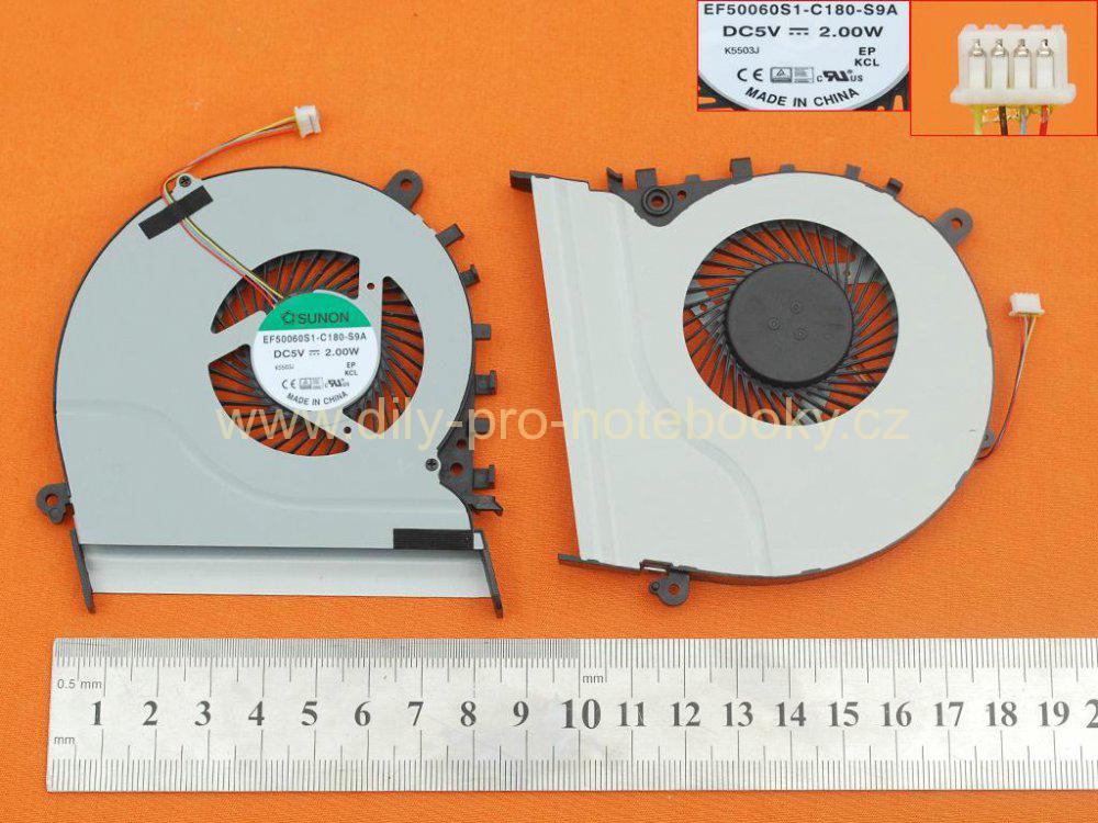 Laptop Cooling Fan for Asus VivoBook S551 S551L V551 V551L