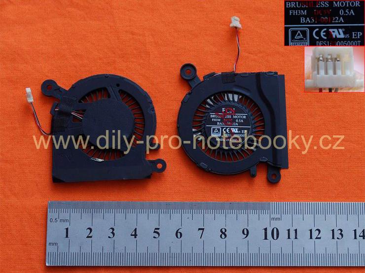 Laptop Cooling Fan for Samsung NP900X3C NP900X3F NP915S3G, right side