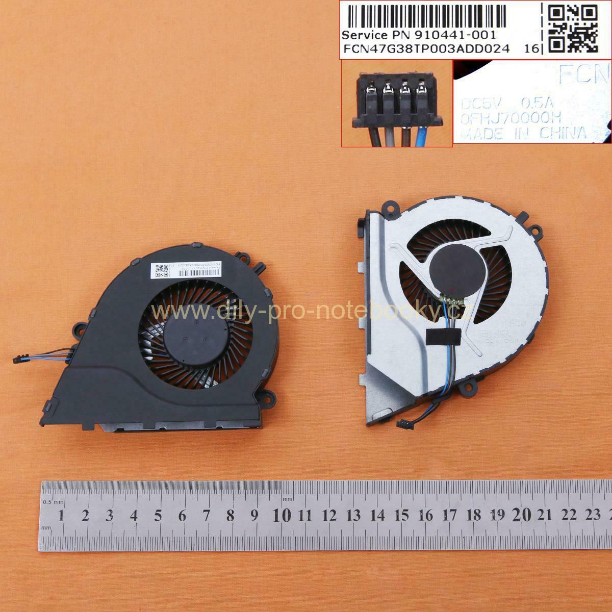 Laptop Cooling Fan for HP Omen 17-W 17-W000 17-W100 , CPU