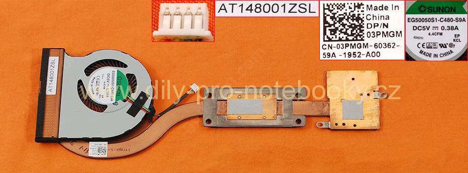 Cooling Fan with Heatsink for Dell Latitude E7450