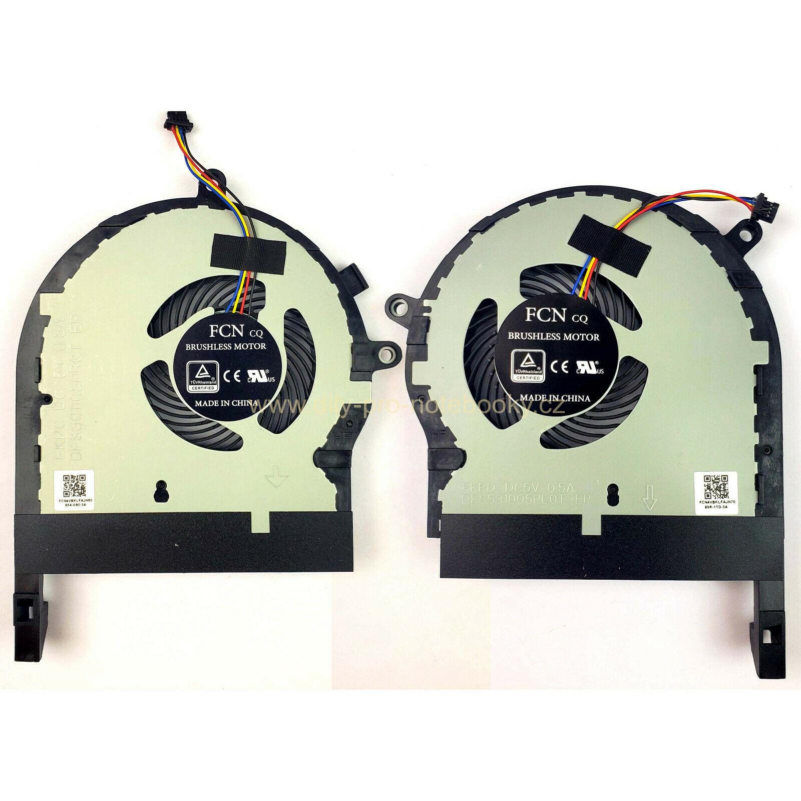 Laptop Cooling Fans for Asus ROG TUF Gaming FX504 FX80 FX80FE FX80 pro CPU+GPU