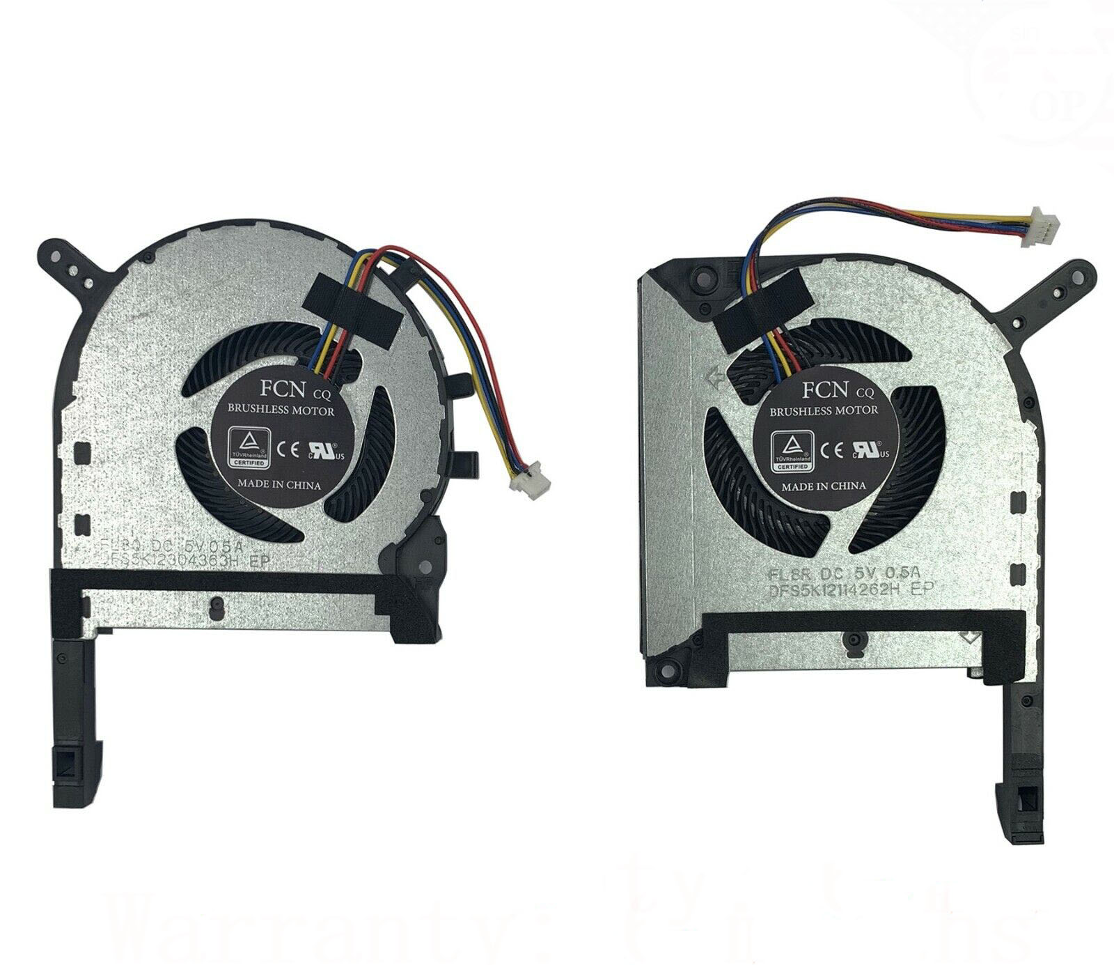 Laptop Cooling Fans for Asus Strix TUF 6 fx505 fx505G fx505GE fx505GD pro CPU+GPU