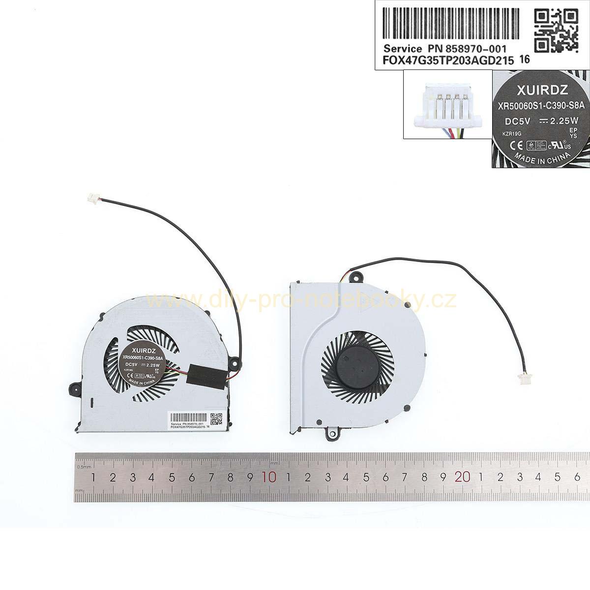 Laptop Cooling Fan for Asus FX63V FZ63VD GL503VD GL503, DC 5V, version 2