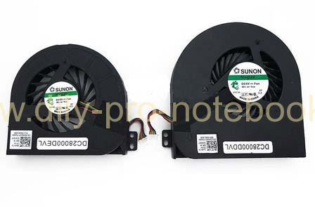 Laptop Cooling Fans for Dell Precision M4800 , CPU + GPU