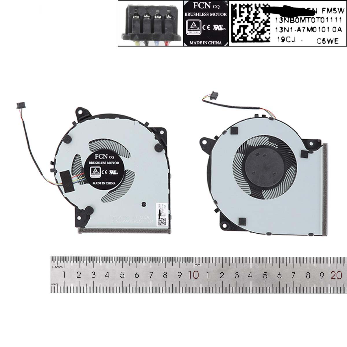 Laptop Cooling Fan for Asus X409U X509U X409F X509F FL8700D FL8700