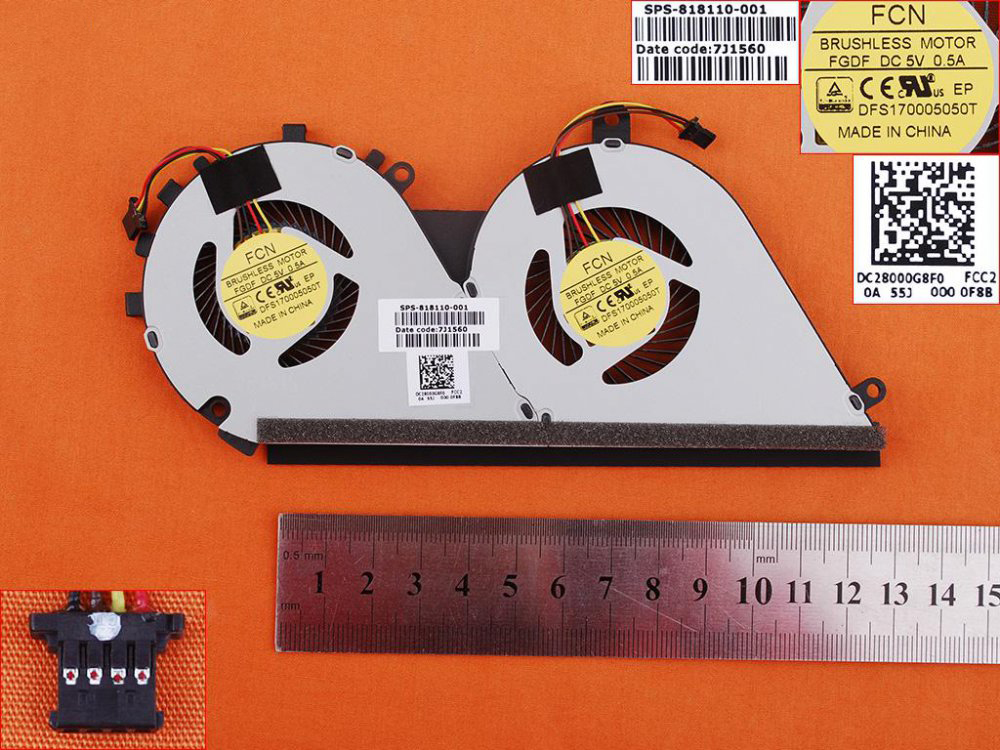 Laptop Cooling Fan for HP ENVY 14-J 14T-J000 14-J104TX