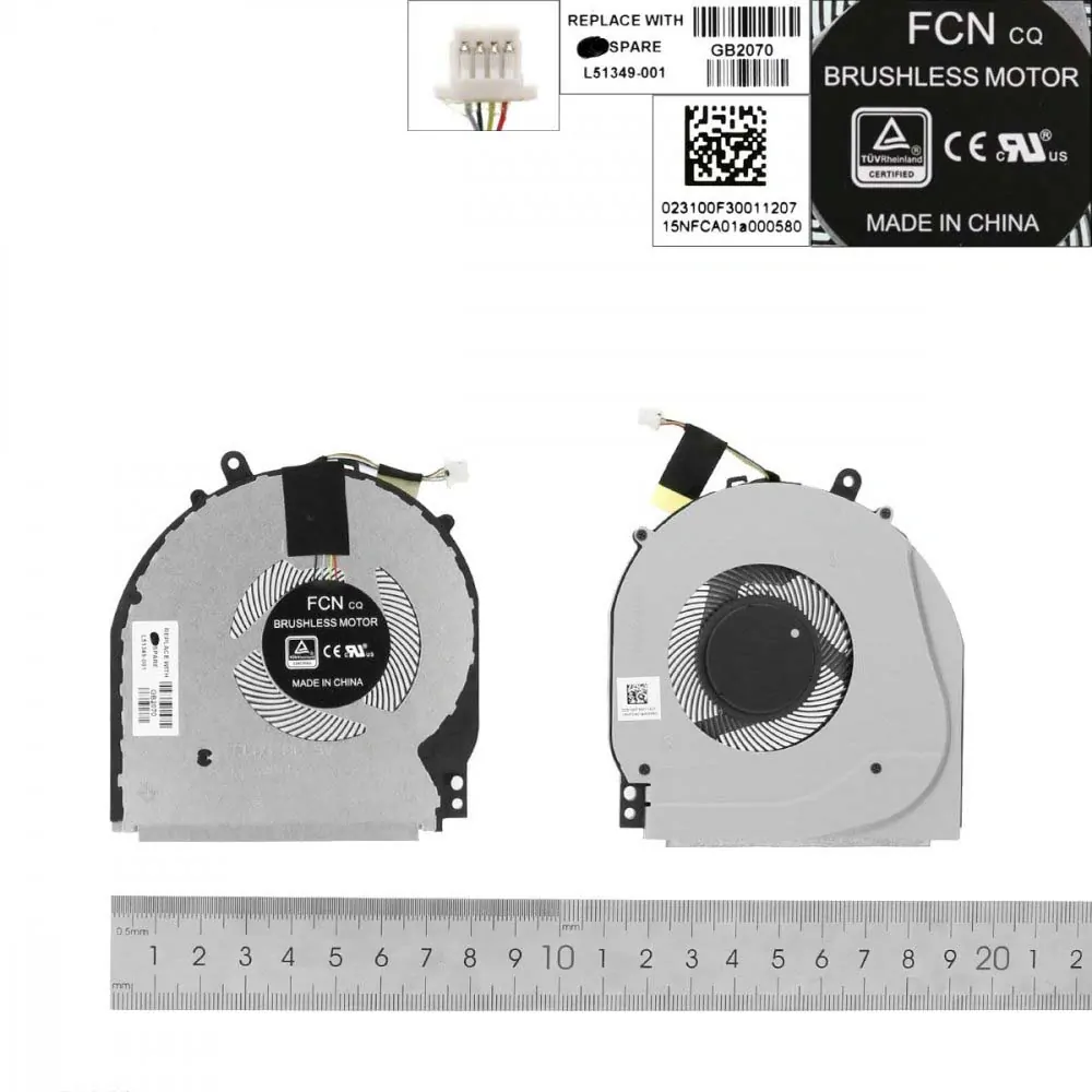 Laptop Cooling Fan for HP Pavilion x360 14-dh , TPN-W140 , 15-DQ