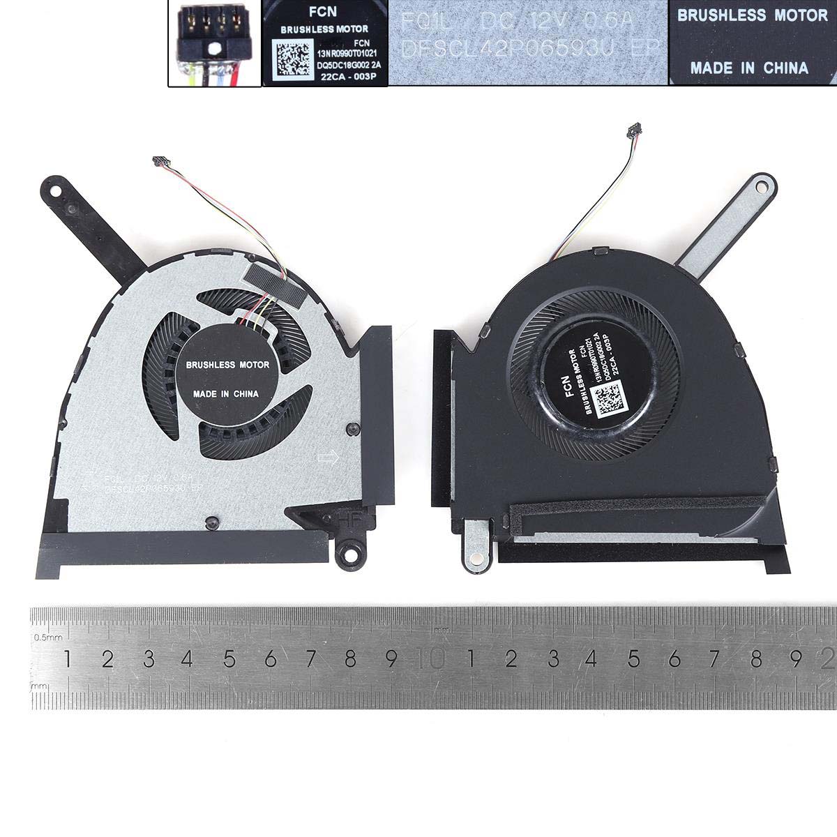 Laptop Cooling Fan for Asus TUF Dash 15 FX517 FX517ZC FX517ZM FX517ZR FX517ZR-F15 , DC 12V, for CPU