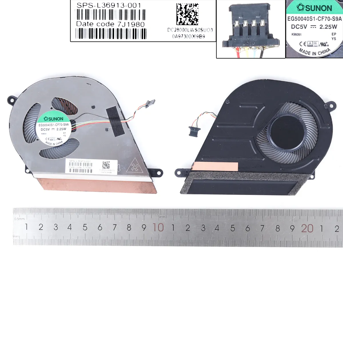 Laptop Cooling Fan for HP Chromebook 14 G1 14"