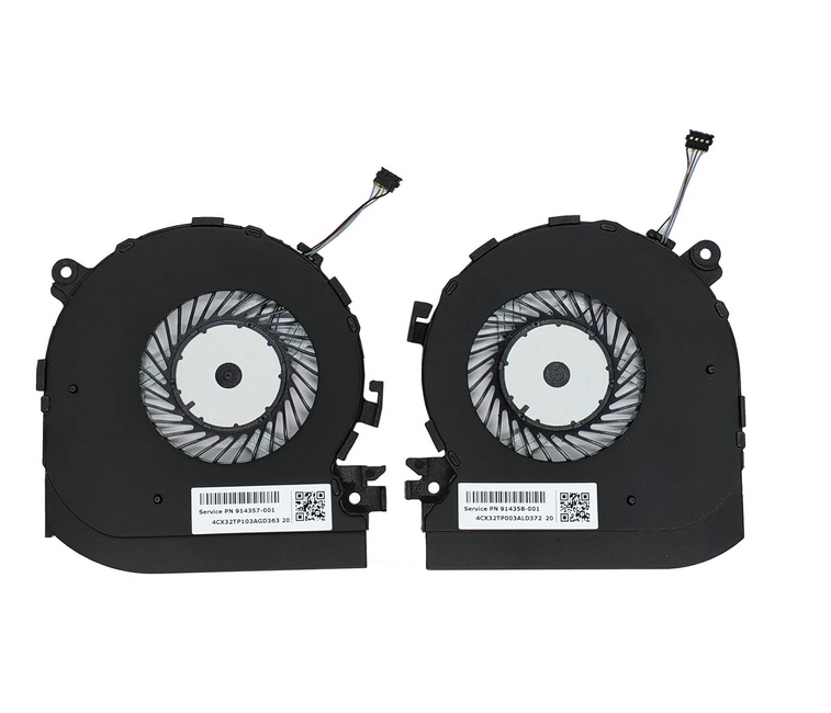 Laptop Cooling Fans for HP Spectre X360 15-BL , CPU + GPU