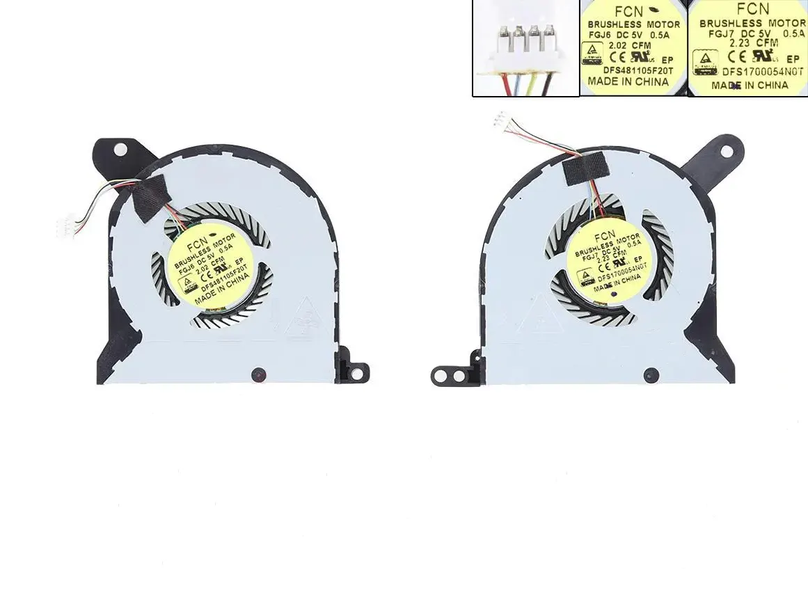 Laptop Cooling Fans for Dell Alienware M13X R1, DC5V , CPU + GPU