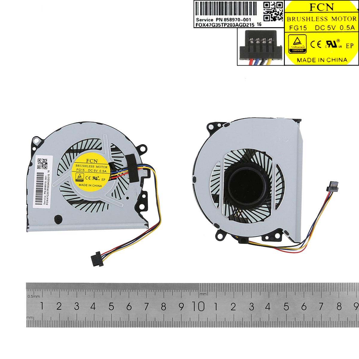 Laptop Cooling Fan for HP Envy 13-A 15-U 15-U000 15-U011D 15-U010DX 15-U483CL