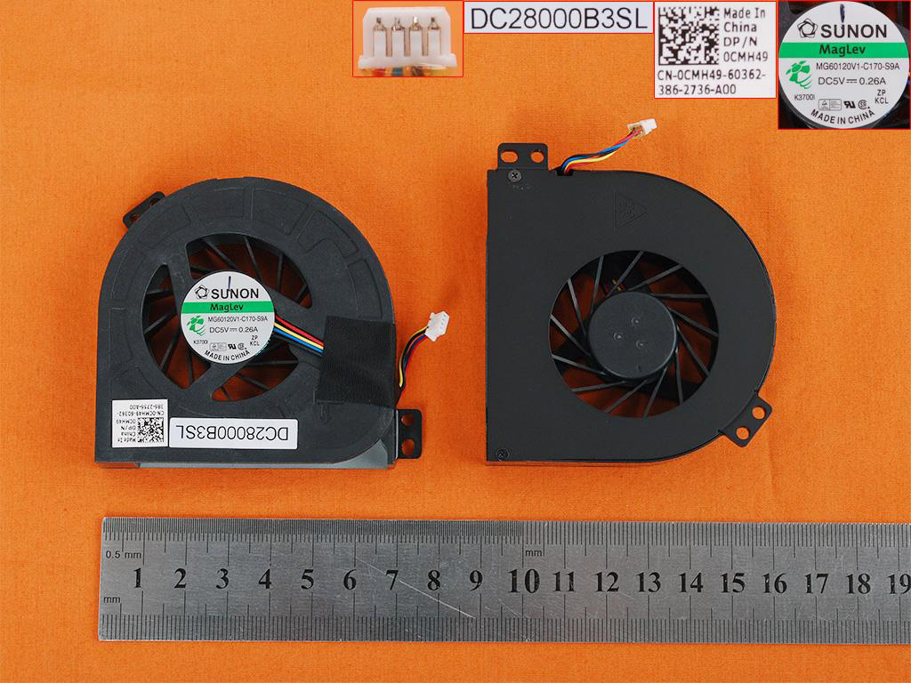 Laptop Cooling Fan for Dell Precision M4600 M4700, GPU
