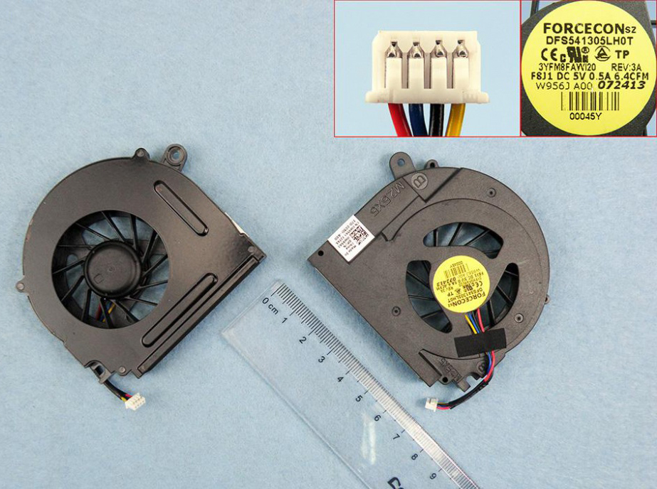 Laptop Cooling Fan for Dell Studio 1555 1558 , version 1