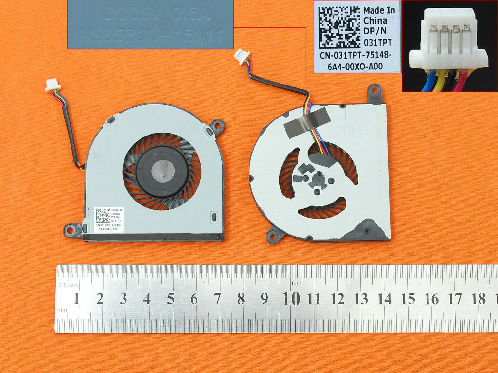 Laptop Cooling Fan for Dell Inspiron 5368 5378 5568 7569 13-7000 15-5000