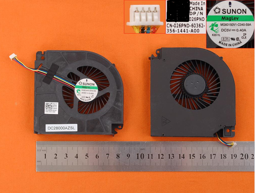 Laptop Cooling Fan for Dell Precision M6700 M5700 26PND 026PND