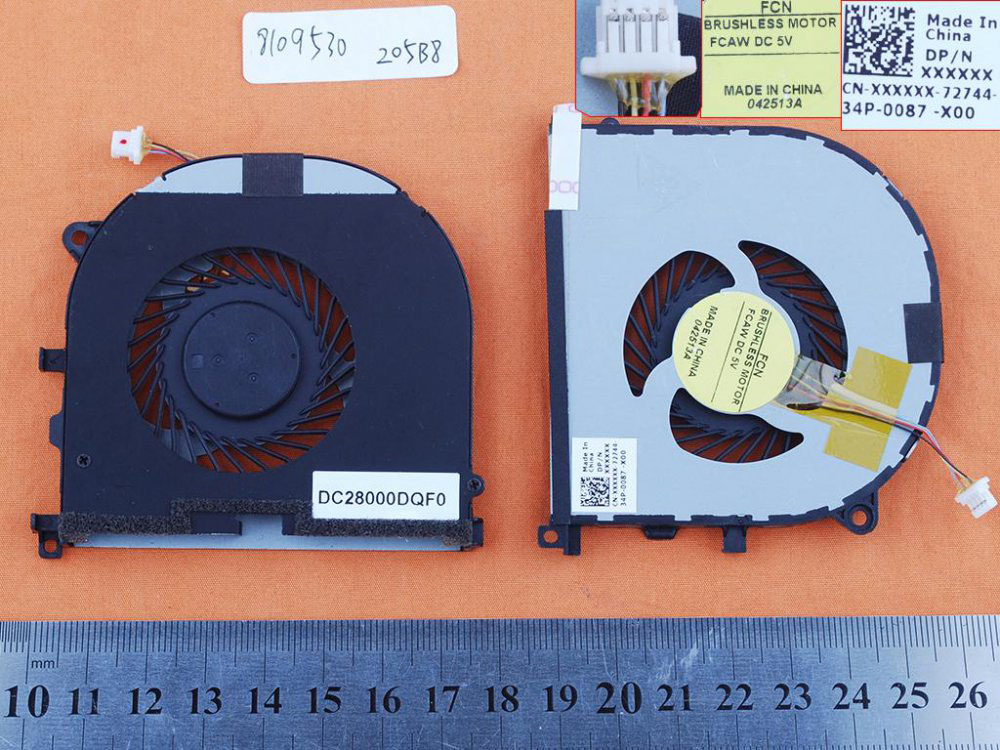Laptop Cooling Fan for DELL XPS 15 9530 Dell Precision M3800 , CPU
