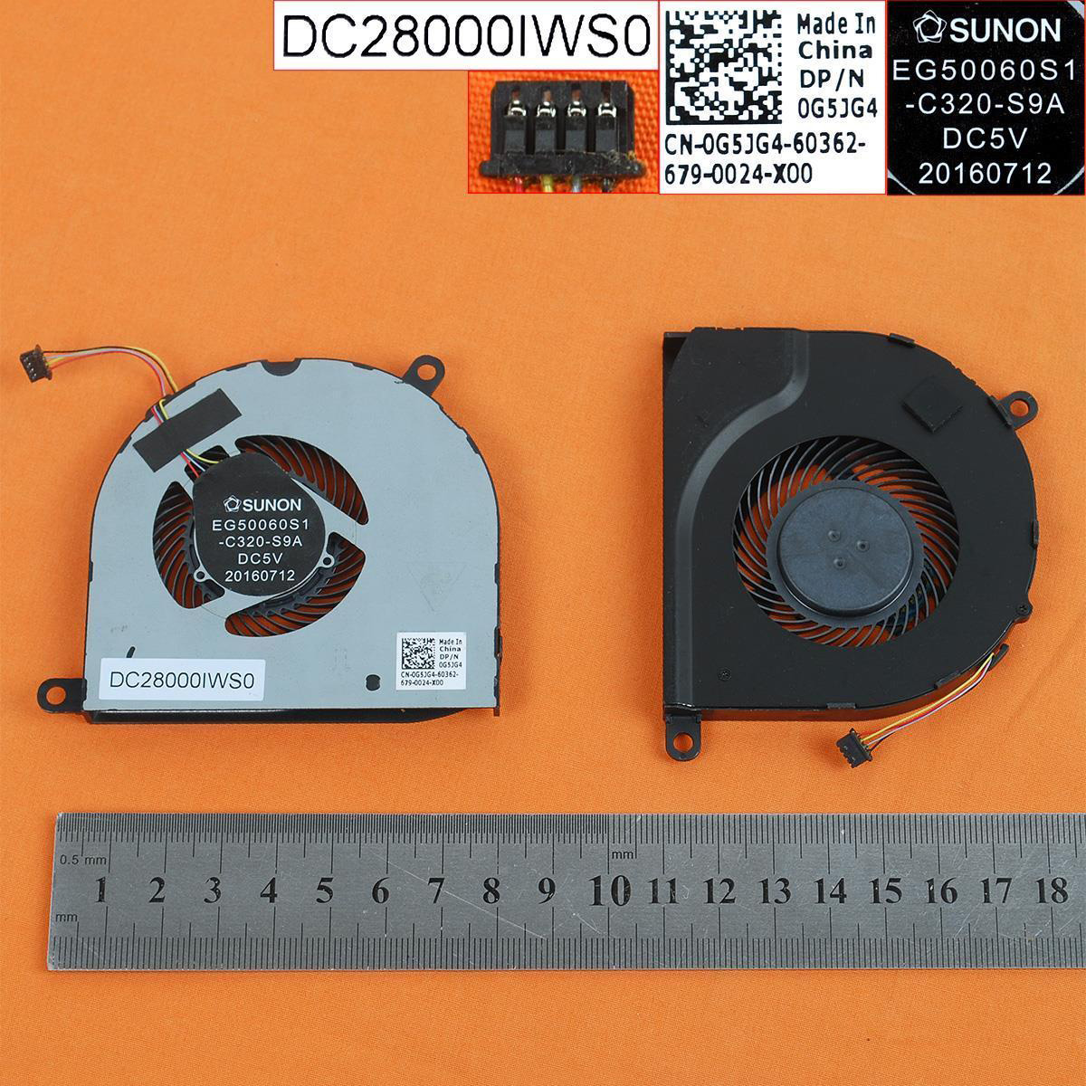 Laptop Cooling Fan for Dell Latitude 14 5000 5480 ( 2017 )