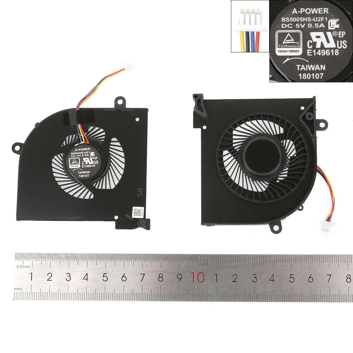 Laptop Cooling Fan for MSI GS65 GS65VR MS-16Q2 - CPU