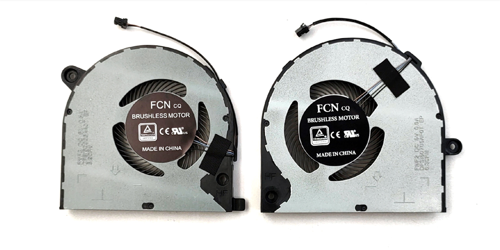 Laptop Cooling Fans for Dell Vostro 7500 7501 Inspiron 7501, for CPU+GPU
