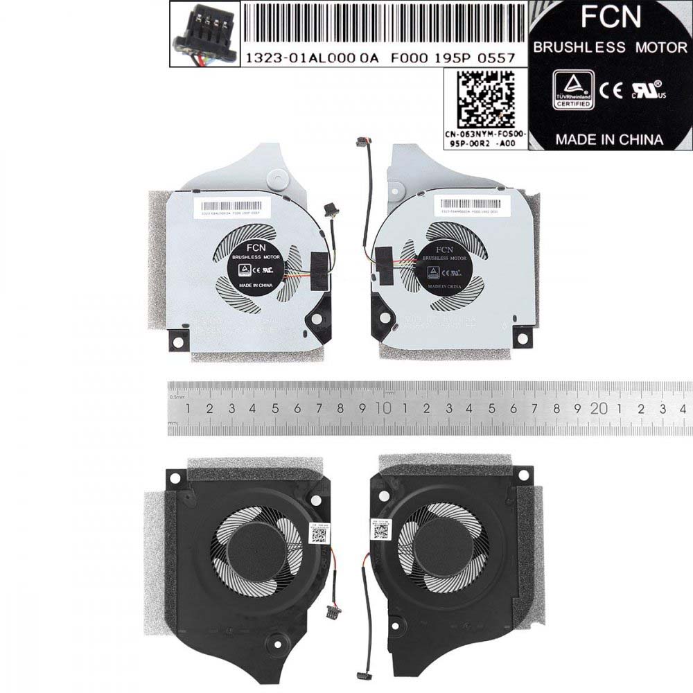 Laptop Cooling Fans for Dell Inspiron G5-5590 G7-7590 G7-7790, GPU + CPU , DC5V , version 1