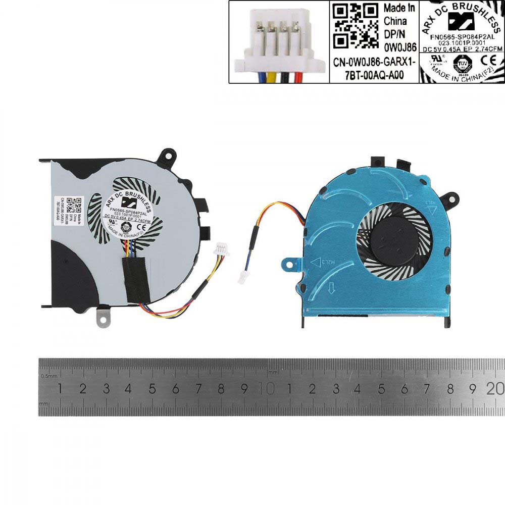 Laptop Cooling Fan for Dell Inspiron 15 7558 7568 7347 7348 13-7000 7353 7359 7758 P57G