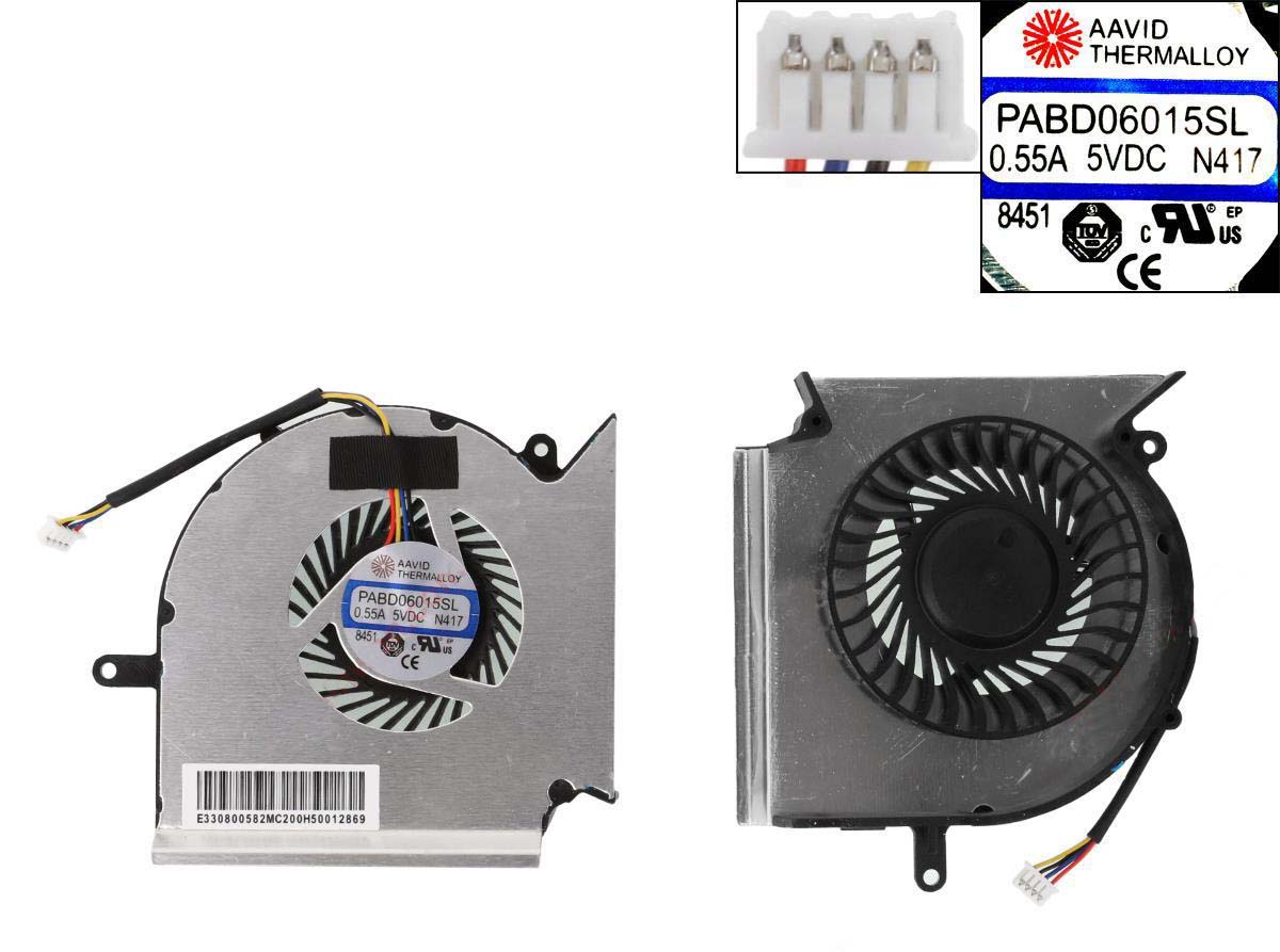 Laptop Cooling Fan for MSI GE63VR MS-16P1 GE73VR MS-17C1 - CPU