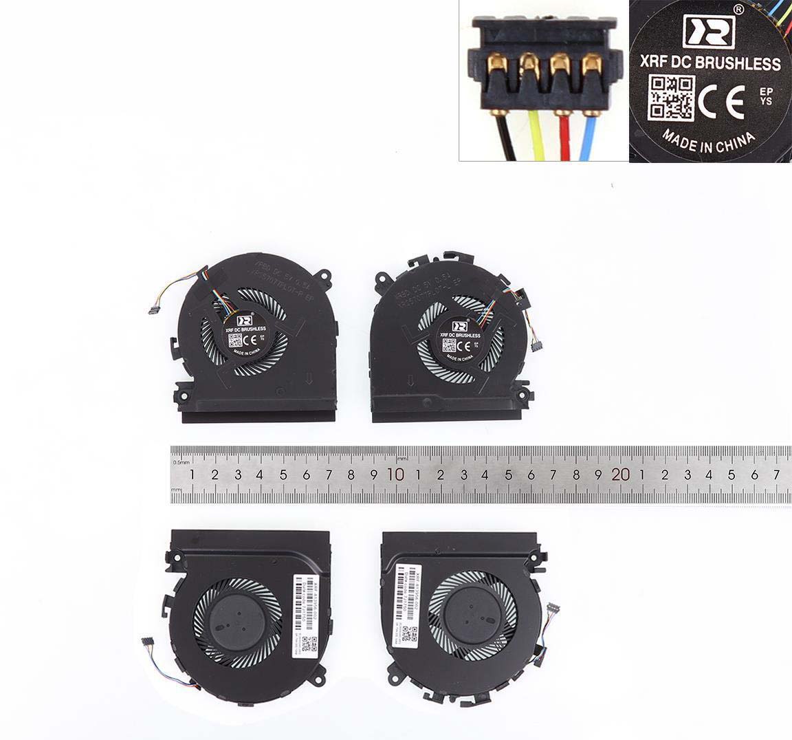 Laptop Cooling Fans for HP Spectre X360 15-CH L17605-001 L17608-001 NS75C00, CPU + GPU