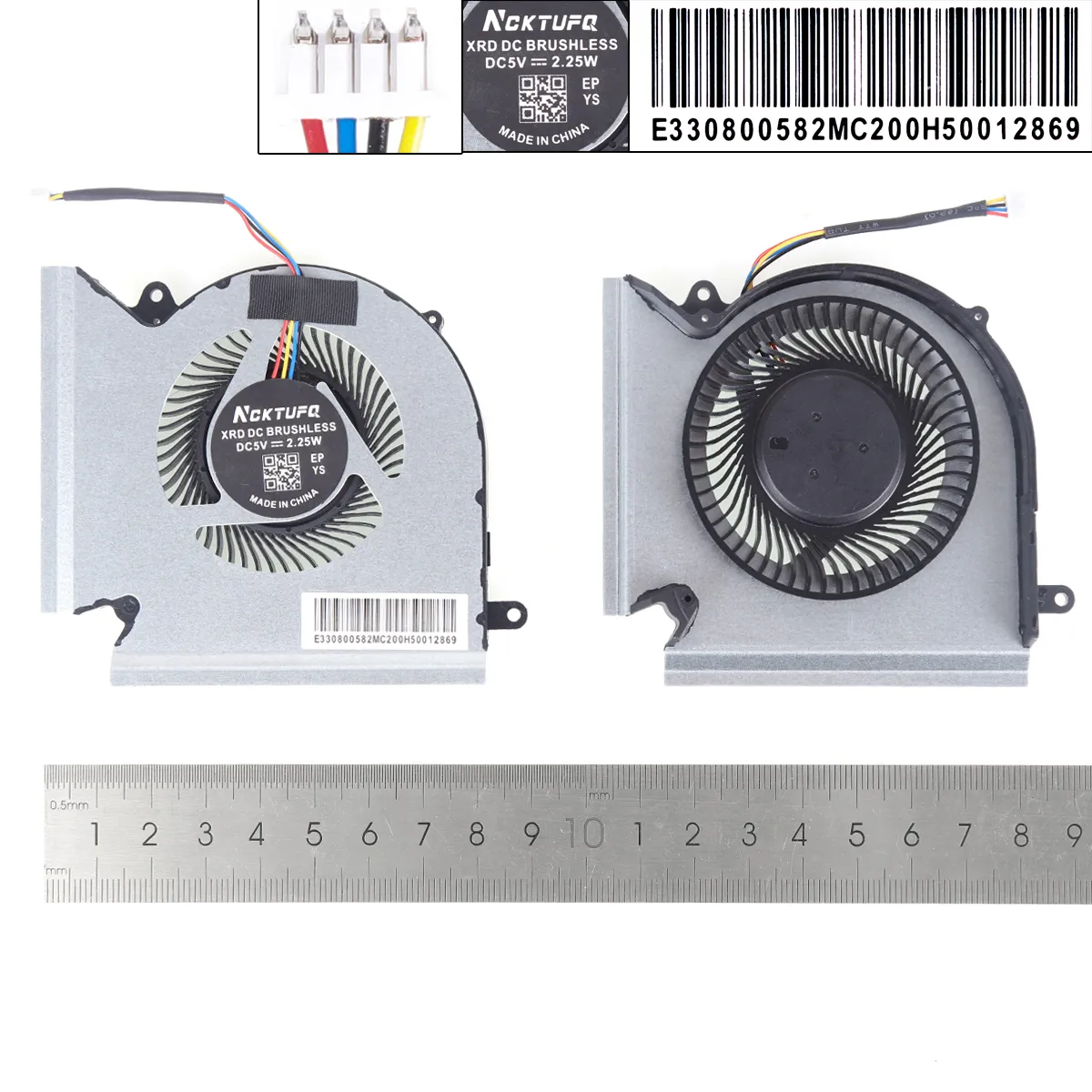 Laptop Cooling Fans for MSI GP66 GL66, GPU a CPU