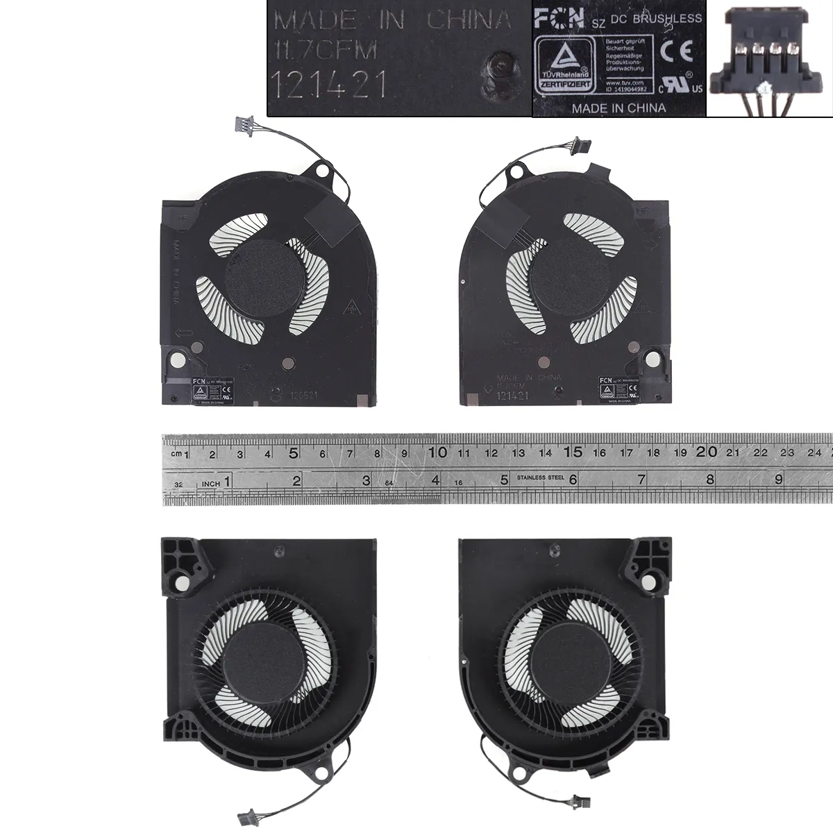 Laptop Cooling Fans for Dell 15 G15 5520 RTX3070 , CPU + GPU, version 1