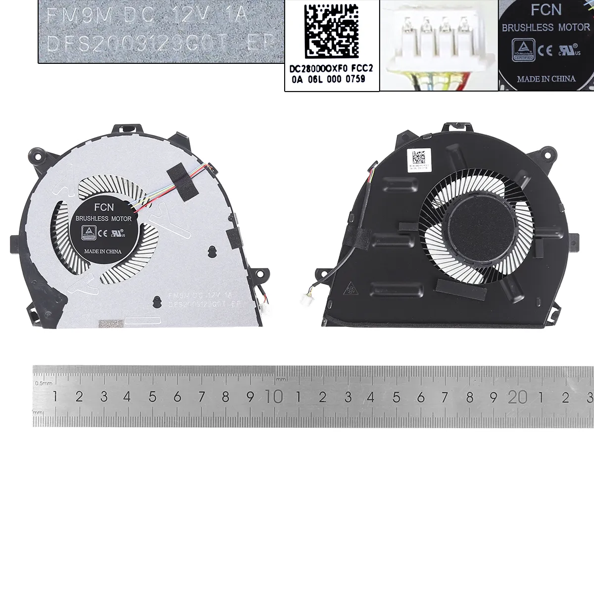 Laptop Cooling Fan for Lenovo IdeaPad 5-14ITL05 5-14IIL05 5-14ARE05 5-14ALC05 AIR-14ARE , version 2 , 12V DC