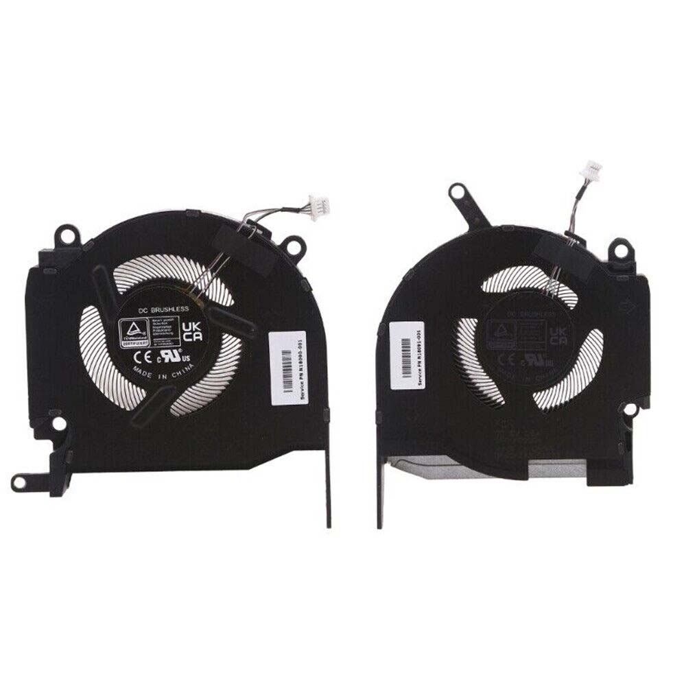 Laptop Cooling Fans for HP Omen 16-K 16-N 8 Pro, CPU + GPU , DC5V , version 2