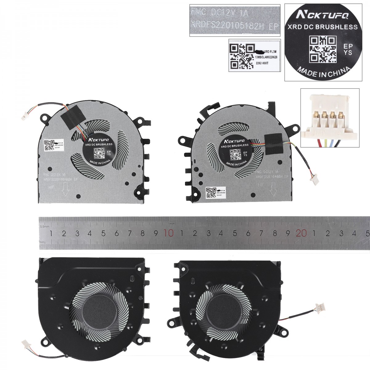 Laptop Cooling Fans for Lenovo XIAOXIN PRO 16 Yoga 16s IdeaPad 5 Pro , DC12V , GPU + CPU, version 1
