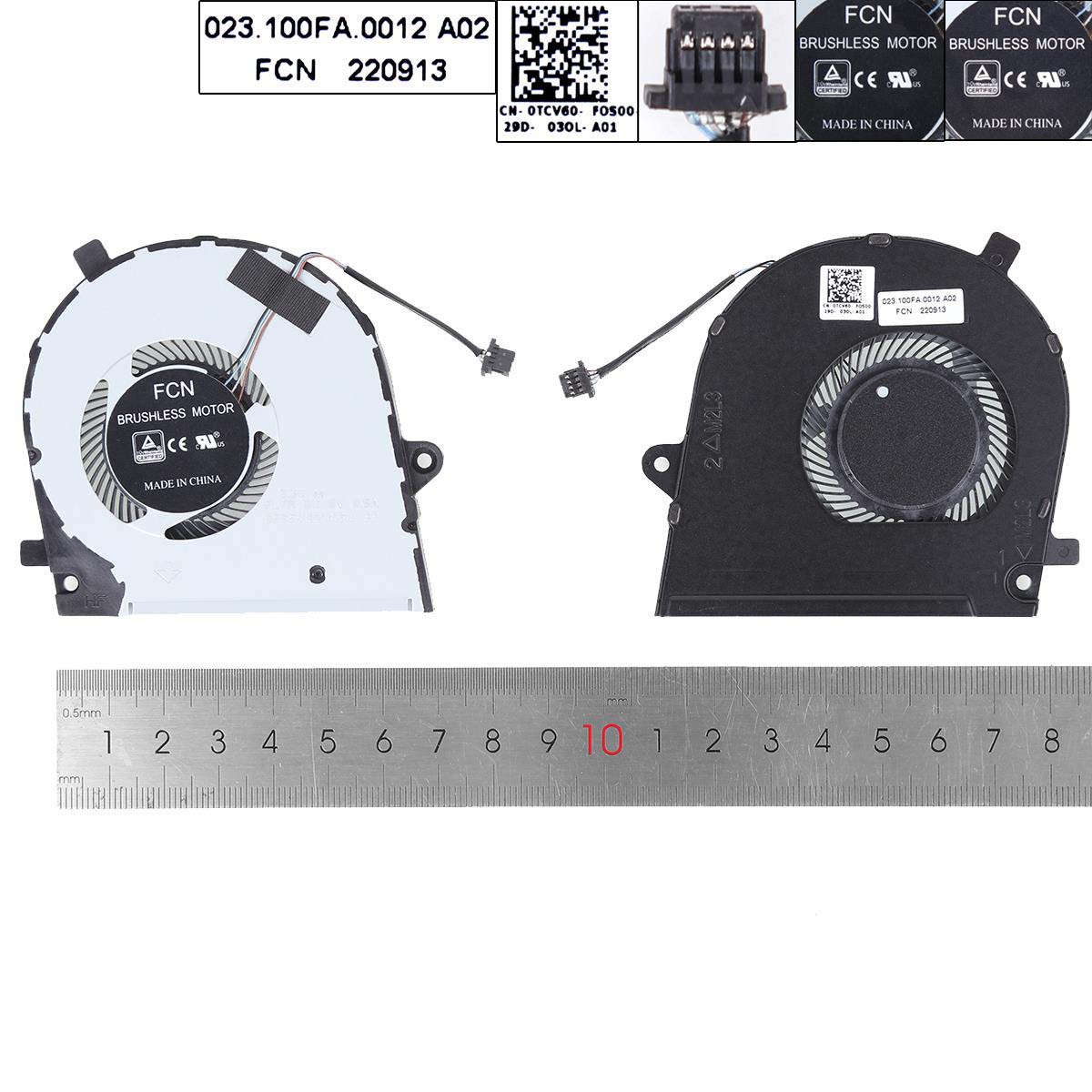 Laptop Cooling Fan for Dell Vostro 5390 5391 P114G 3301