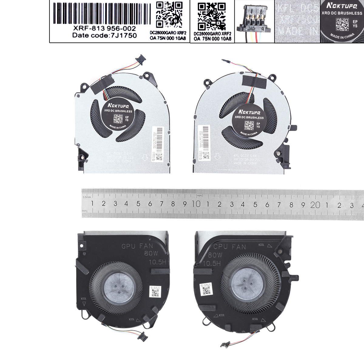 Laptop Cooling Fans for HP Victus 16-D 16T-D 16-E , 80W , version 2 , CPU + GPU