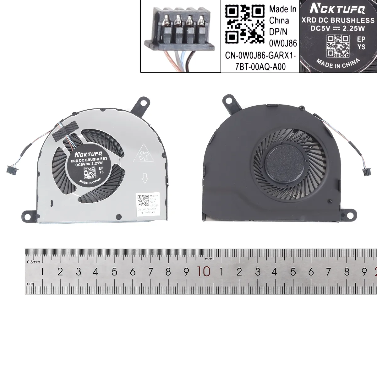 Laptop Cooling Fan for Dell Latitude 5480 5490 E5480 E5490, version 1