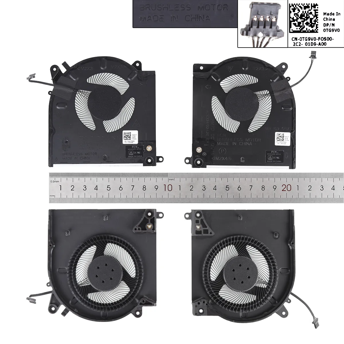 Laptop Cooling Fans for Dell Alienware M15 R2, DC5V , CPU + GPU