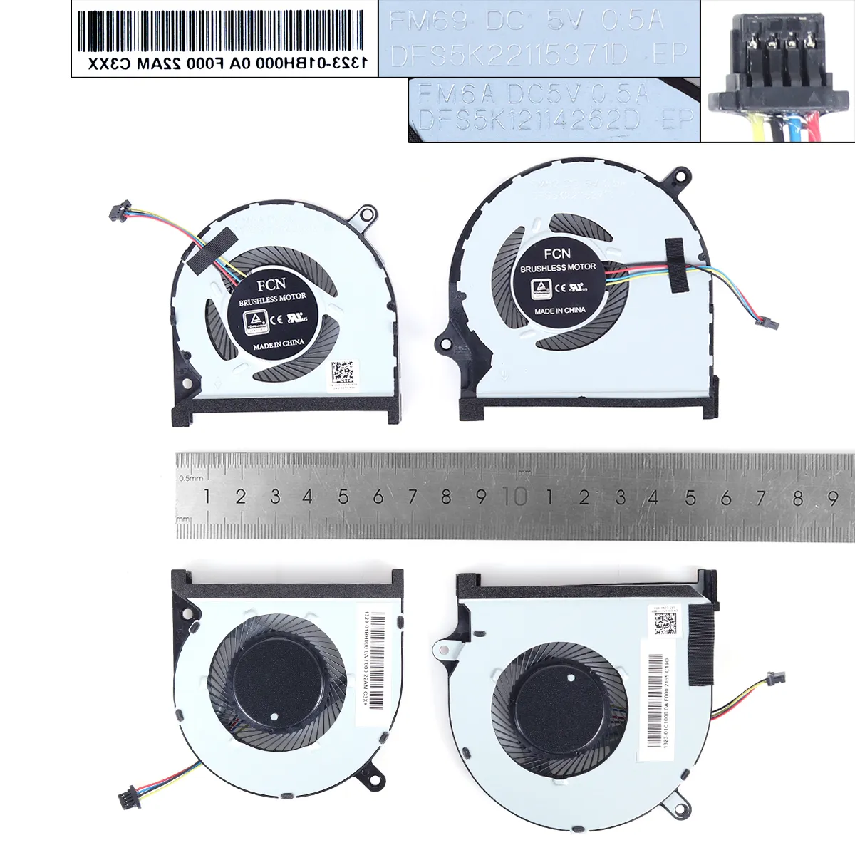 Laptop Cooling Fans for Dell Inspiron 15-7590 7590 7591 P83F , CPU + GPU