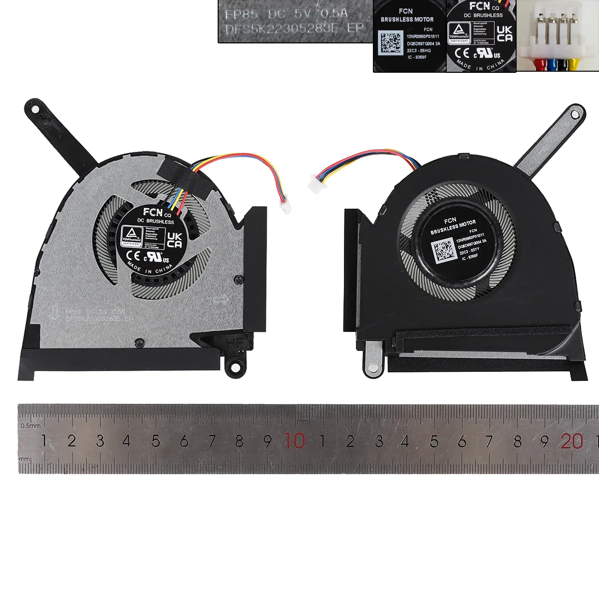 Laptop Cooling Fan for Asus TUF Dash (2022) F15 FX517 FX517ZC FX517ZE , DC 5V, for CPU