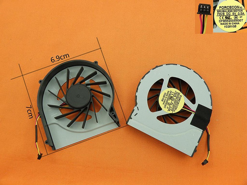 Laptop Cooling Fan for HP Pavilion DV7-4000 DV6-4000 DV6-3000 (3-PIN), 622032-