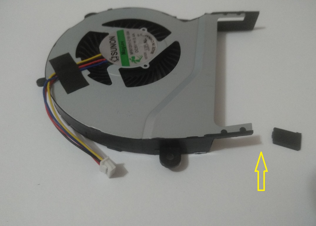 Laptop Cooling Fan for Asus X455LD X455CC A455 A455L K455 X555 A555L, malé poškození